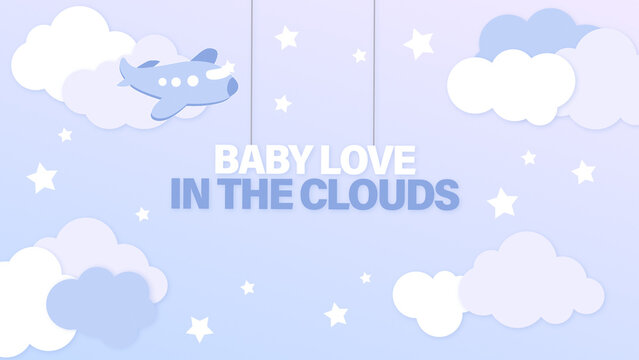 Baby And Kids Plane Clouds Titlecard