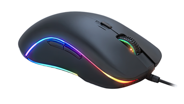 Gaming mouse with vibrant lighting (2)