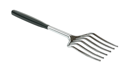 A kitchen utensil, likely a fish scaler