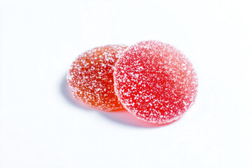 two sugared candies sitting on top of each other