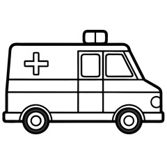 ambulance car vector illustration, ambulance
