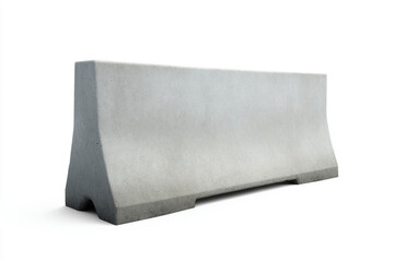a concrete bench on a white background