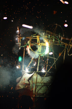 Torito, fuegos artificiales en fiesta Mexicana