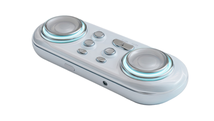 Light-gray, futuristic controller