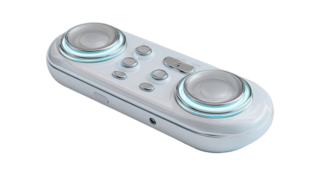 Light-gray, futuristic controller