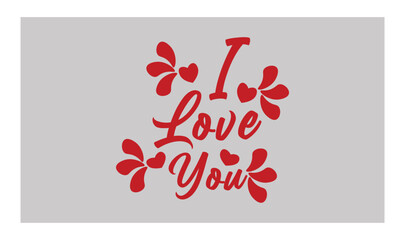 I love you so much text poster