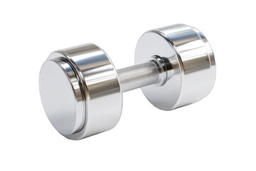 Chrome dumbbell, 3D render