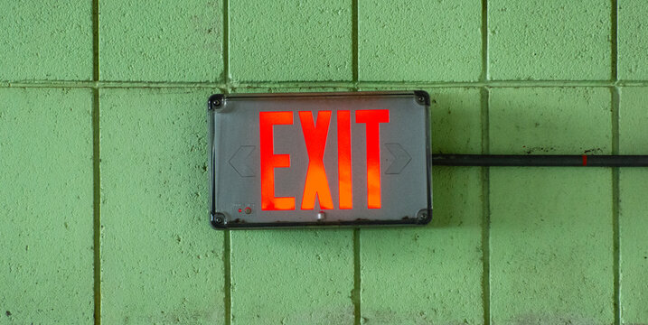 emergency exit sign