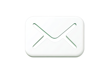 Simple email icon on dark background