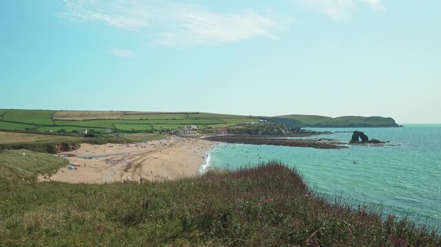 Thurlestone Sands and South Milton Sands, Devon, England