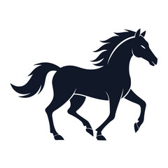 horse silhouette vector