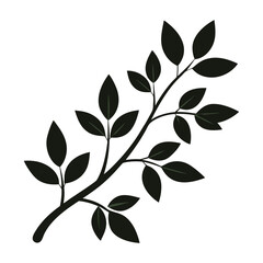 black and green leaves