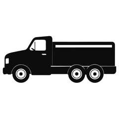 truck isolated on white