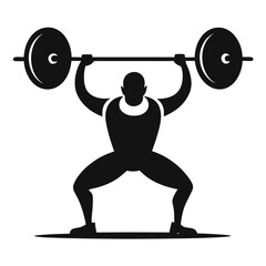 man lifting weights