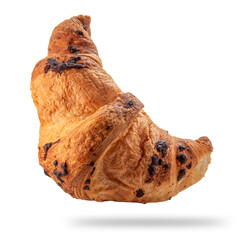 Chocolate croissant isolated