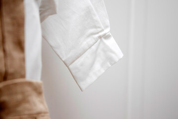 Cute children's clothes in room