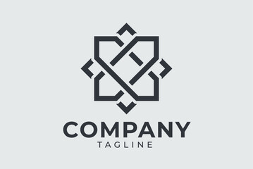 Abstract Modern Logo Design. Unique Symbol For Branding, Technology Or Business Identity.