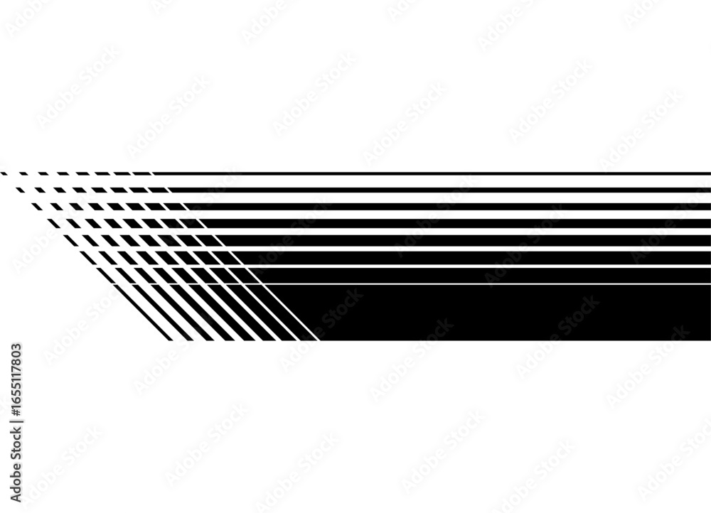 Poster striped stripe. vector pattern of black lines on a white background. black and white design element.