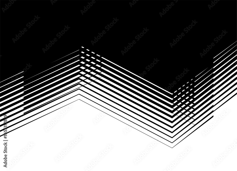 Aufkleber abstract striped wave of broken lines. vector pattern. design element. vector background of lines fo