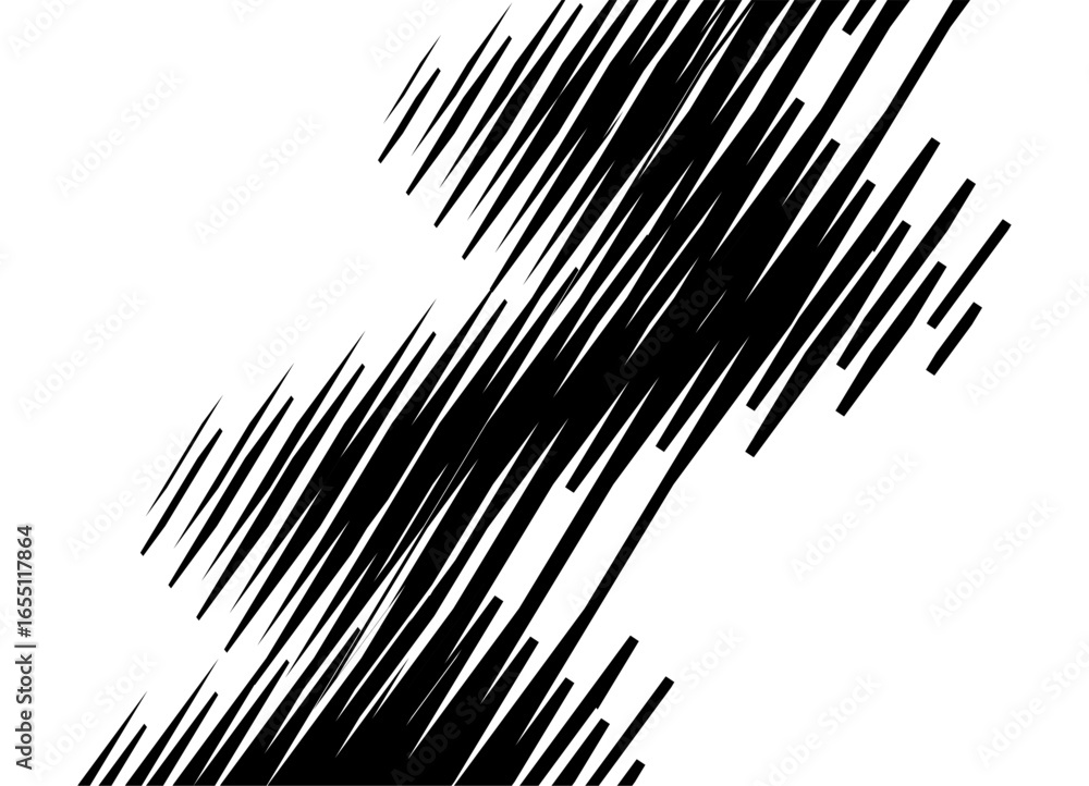 Poster wavy vector pattern of thin black lines on a white background. black and white design element. vecto