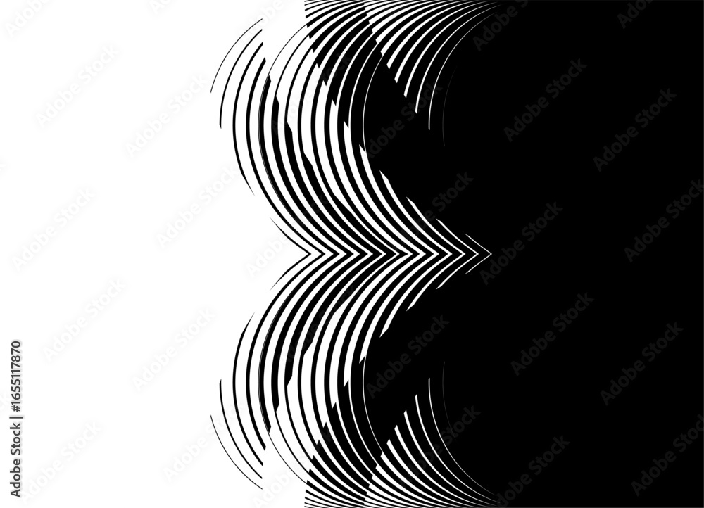Aufkleber vector transition from black to white. abstract vector pattern of broken lines. design element. vect