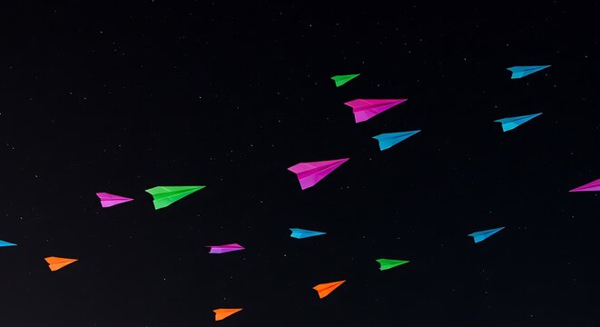 Vibrant Conceptual Art with Bold Contrasting Colors