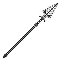 Ancient spear silhouette