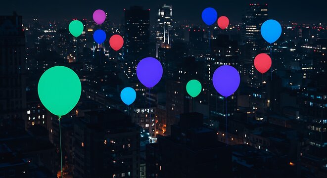 Vibrant Conceptual Art with Bold Contrasting Colors