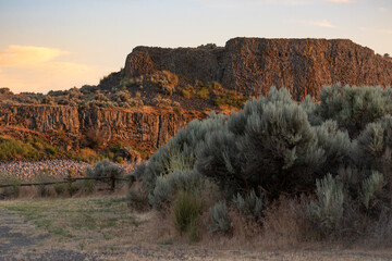 Sunset in the desert of Eastern Washington