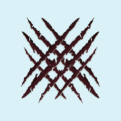 Tiger claws mark background