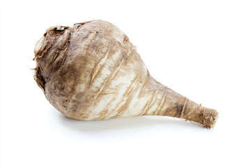 a close up of a turnip on a white surface