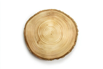 a wooden slice with a tree ring on it