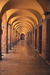 Beautiful archway in Urbino, Italy