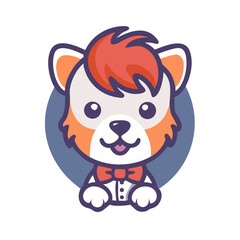 Fototapeta premium cute puppy with haircut