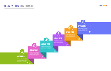 Business Growth Infographic Timeline Template Design