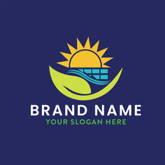 solar system logo design vector	