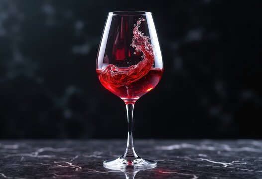 stylish luxury wine glass featuring vivid colorful swirl design elegant reflection sophisticated beverage presentation artistry, elegance, sophistication
