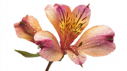 Vibrant Flower Isolated on White Background for Design Projects and Creatives