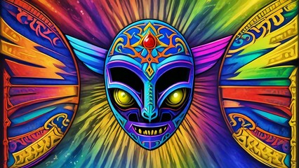 alien planet and space