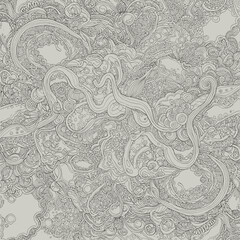 Abstract pattern. Hand-drawn doodle for creative background
