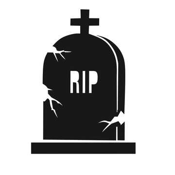 Vector hellowen grave tombstone