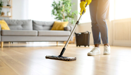 Boden wischen zu Hause 
