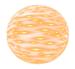 Golden sphere with highlights, transparent, perfect for layering on any other sphere. Glare effect over sphere.