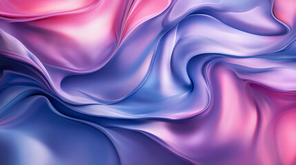 Abstract vibrant 3D swirls in purple, blue, and pink tones. Dynamic waves and fluid shapes create a modern artistic background, perfect for wallpaper, design, and digital creativity.