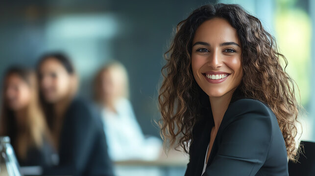Award ceremony in meeting room, recipient smiling with pride