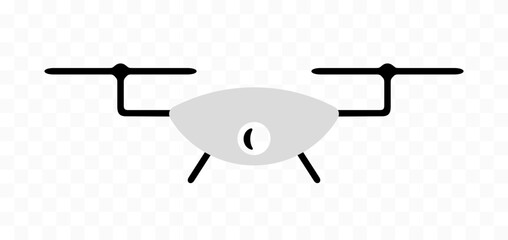 Drone, quadcopter and uav, graphic design. Technology, innovation, inspection and monitoring, vector design and illustration