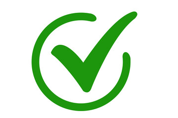 Obraz na płótnie Canvas green checkmark checklist icon png file transparent background