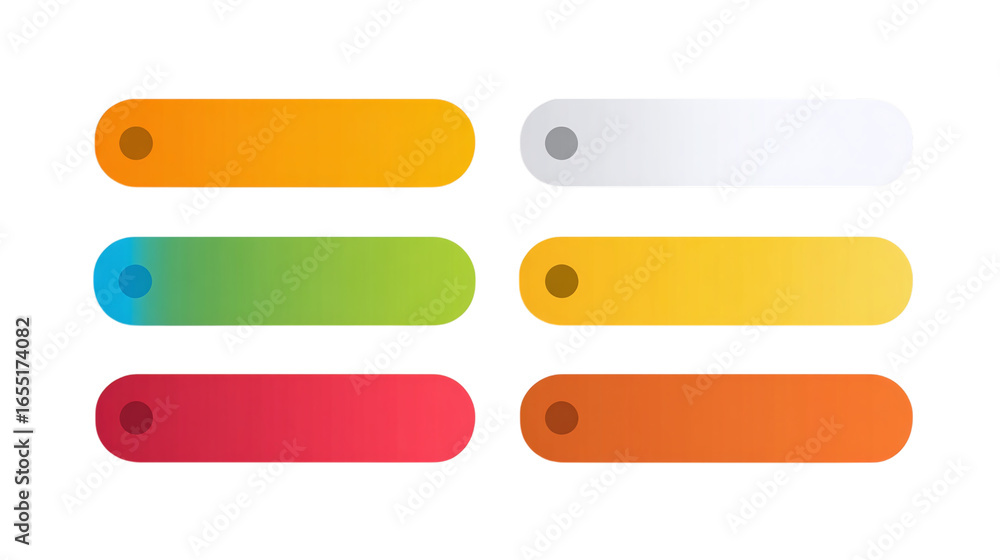 Poster horizontal infographic template with five simple steps - isolated on transparent background