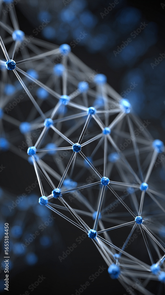 Poster concept of network and internet communication with big data visualization, 3d technology background 
