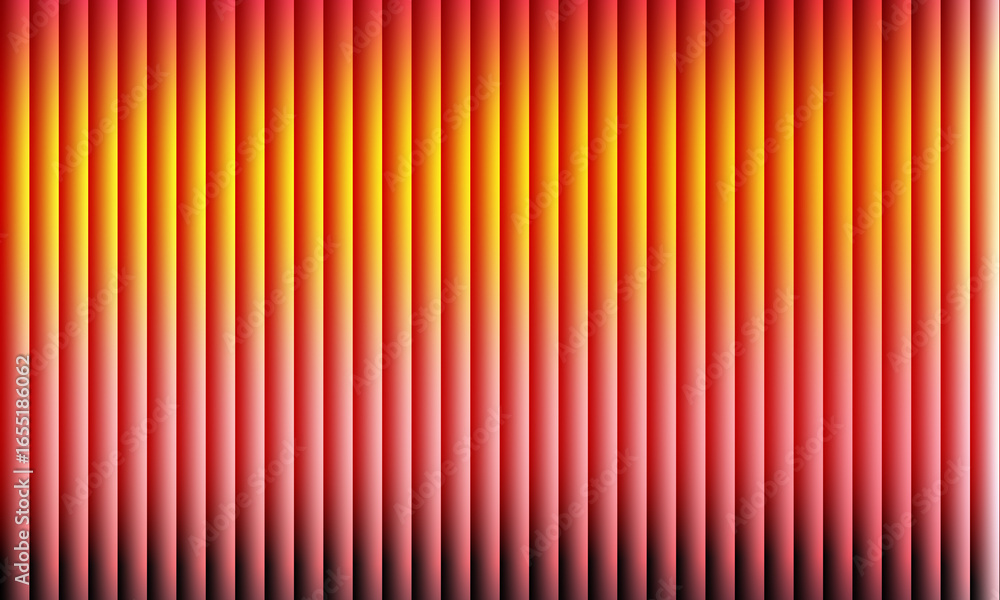 Poster vertical gradient stripes in red and yellow abstract background design